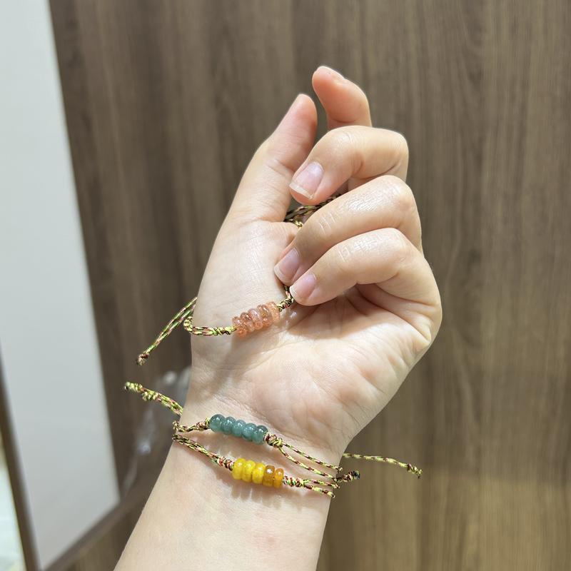 Dây tết ngũ điếu đeo tay nhiều loại đá có giấy kiểm định 4