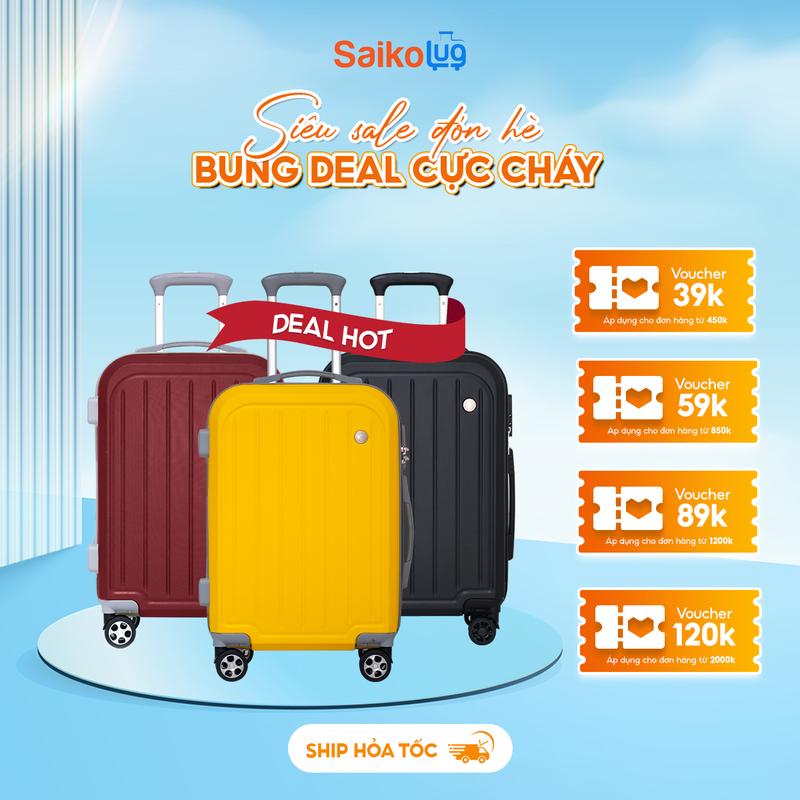 Vali Hùng Phát Vali Thời Trang SK222 Nhựa Chống Xước - Chịu Lực Tốt - Bảo Hành 5 Năm Chính Hãng