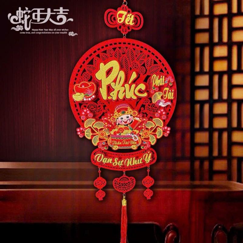  Liễng Treo Thần Tài Chữ Phúc _ Trang Trí Tết  36*98  