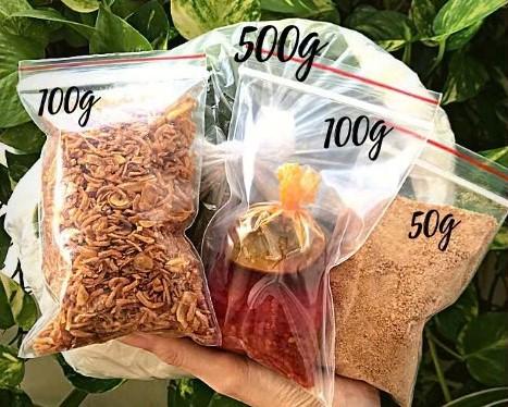 Combo 500g bánh tráng rìa phơi sương mới dẻo kèm muối nhuyễn, hành phi, sa tế có tắc