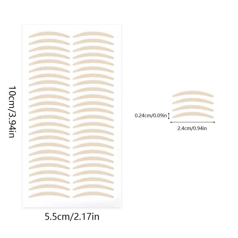 5 Sheets Natural Eyelid Tape, Breathable Eyelid Strip, Waterproof Invisible Eyelid Sticker with Y Shaped Tool 2