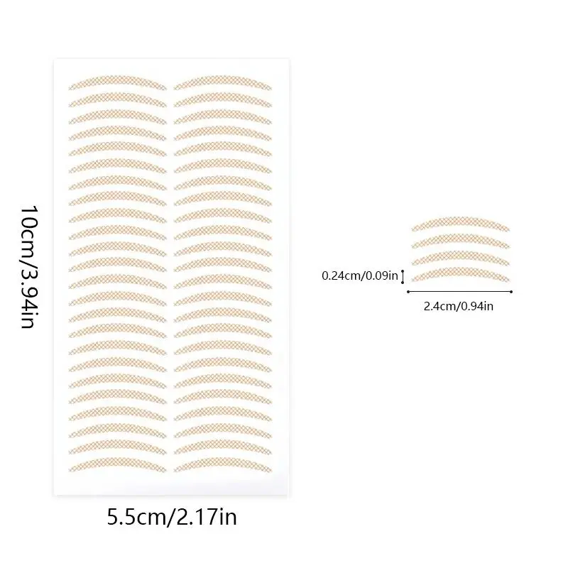 5 Sheets Natural Eyelid Tape, Breathable Eyelid Strip, Waterproof Invisible Eyelid Sticker with Y Shaped Tool 2