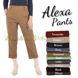 AAC Celana Wanita 7/9 Alexa Pants Katun Panjang Combed Casual