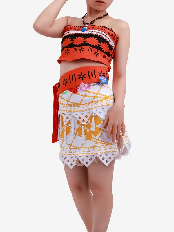 Women's Geometric Print Crop Tube Top & Skirt & Choker Three-piece Set, Boho Fashion Casual Outfits for Daily Holiday Vacation Wear, Women Clothes for All Seasons 3
