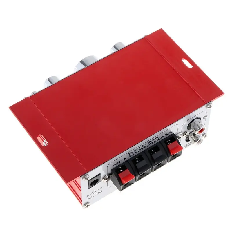 ( Dikirim Dari Jakarta )Amplifier Hi-Fi Stereo Amplifier Speaker Power Stereo Lepy Hi-Fi Mini Amplifier Speaker 2 Channel 20W - Handphone USB Penguat Daya Audio Adaptor Ampli Mini Amplifier Power Speaker Full Bass Subwoofpower ampli 2A Adaptor Red 2