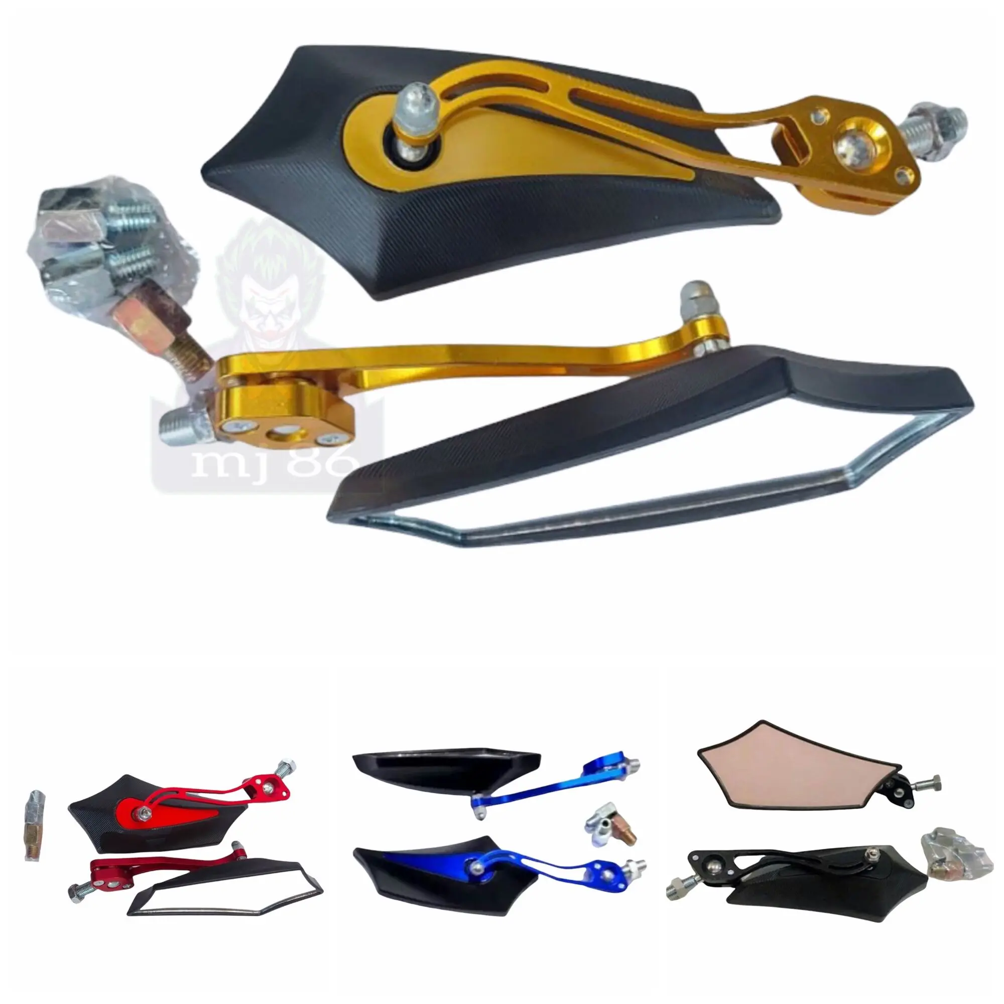 [ Bisa COD ] Spion Lipat Batman Full Cnc Universal / Spion Koso Batman / Spion Tomok Batman / Spion motor Motorcycle