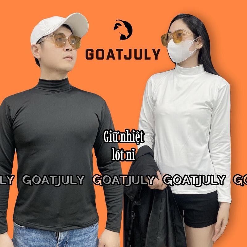 Áo Giữ Nhiệt lót nỉ Nam Nữ "G.O.A.T" | cổ cao, dài tay, mặc ấm áp mùa Đông, co giãn thoải mái 4 chiều. Menswear Nhung