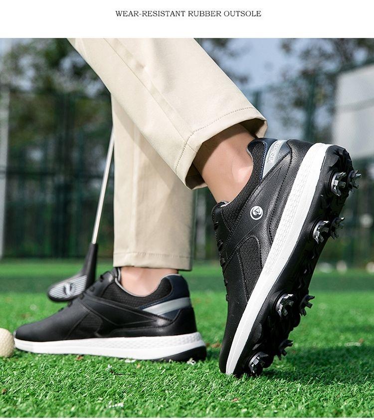 Product Introduction of Foreign Trade Wear-Resistant Men's Shoes Outdoor Leisure Sneaker Comfort Trend Breathable Men's Golf Shoe Shock Absorption Non-Slip Xz25057 21