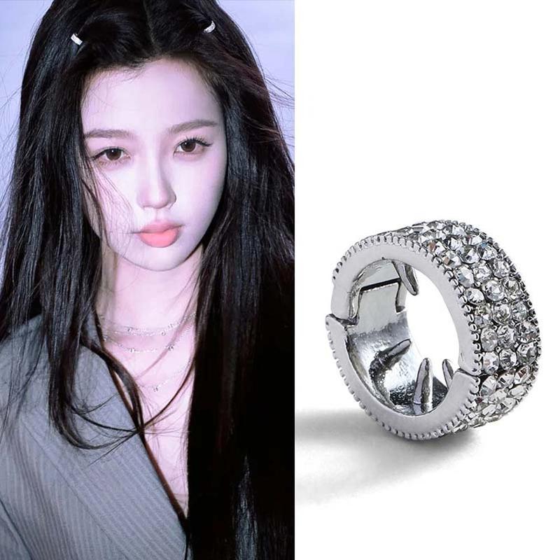 Product Introduction of 2/4/6pcs/set Performance Makeup Y2K Hair Braid Tubes Hair Braiding Hollow Out Hair Ring for Braids Shiny Headwear Round Hairclasp Hair Jewelry 11
