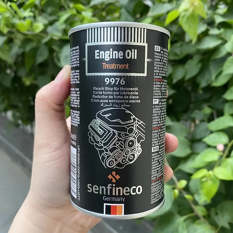 ( Tặng áo thun khi mua 2 chai) Phụ gia nhớt bảo vệ động cơ Senfineco 9976 Engine Oil Stop Smoke dung tích 300ml 8