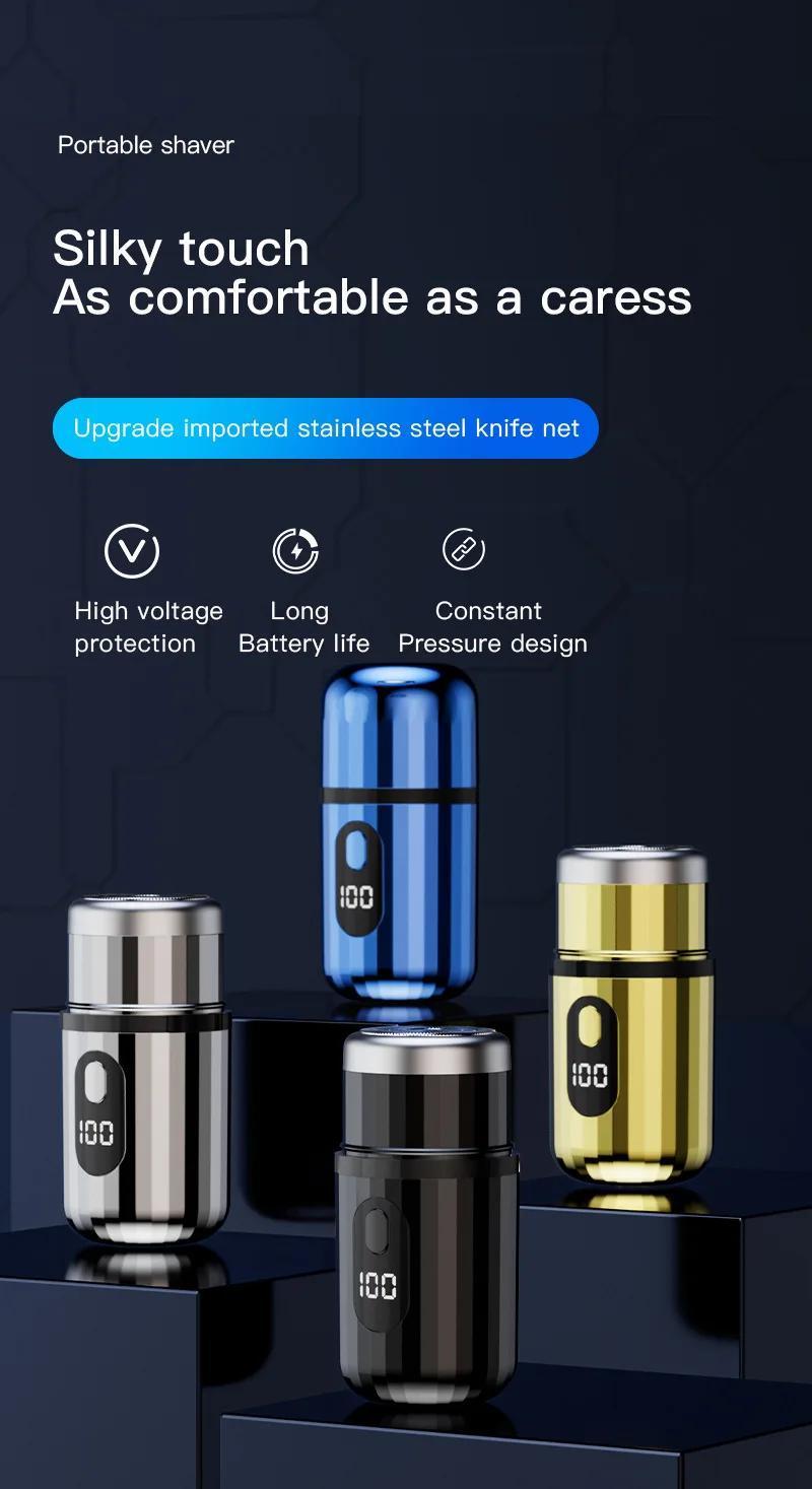 Product Introduction of Shaver Powerful Floating Travel Shaver Grooming Kit Men Electric Shaver Body Shaver Shaving Machine Suitable for All Skin Types 14