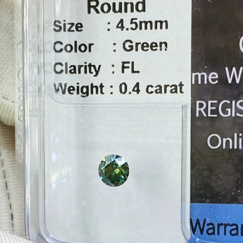 Moissanite Màu Xanh 58G từ 4li-15li Có  Kiểm định GRA - Kimlocphat Vietnam 6