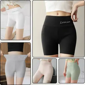 FOLADY - P756 Safety pants pendek wanita dengan waist stretch dan bahan ribbed seamless super elastis. Adem, halus, dan nyaman dipakai seharian. Cocok untuk daily wear, olahraga, atau dalaman rok & dress agar lebih percaya diri.