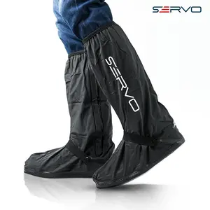 Jas Hujan Sepatu SERVO Shoe Cover Long Waterproof Reflektor Cahaya Cover Pelindung Sepatu Hujan Anti Air
