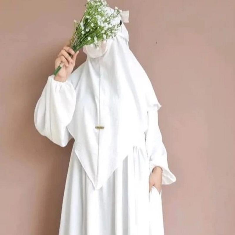 Product Introduction of Al Zirah Syari Set Khimar / Gamis Syari CRINKLE AIRFLOW / Baju Gamis Plus Khimar Size M L XL / Gamis Crinkle Syari Jumbo Busui / High Muslim 0