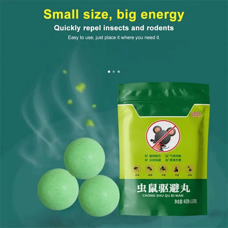 Bóng Máy Đuổi Chuột, Dầu Bạc Hà, Để Đuổi Chuột, Có Sẵn Trong 5 / 10 / 20 Cái, Được Làm Bằng Chiết Xuất Bạc Hà, Thích Hợp Để Kiểm Soát Chuột, Đuổi Chuột 3
