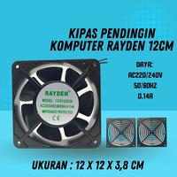 Gambar Fan AC 220V 12x12 kipas ac 220v 12x12cm Cooling Cooler Fan Langsung Colok Listrik dari SINAR CERIA ELEKTONIK Kota Serang 1 Tokopedia