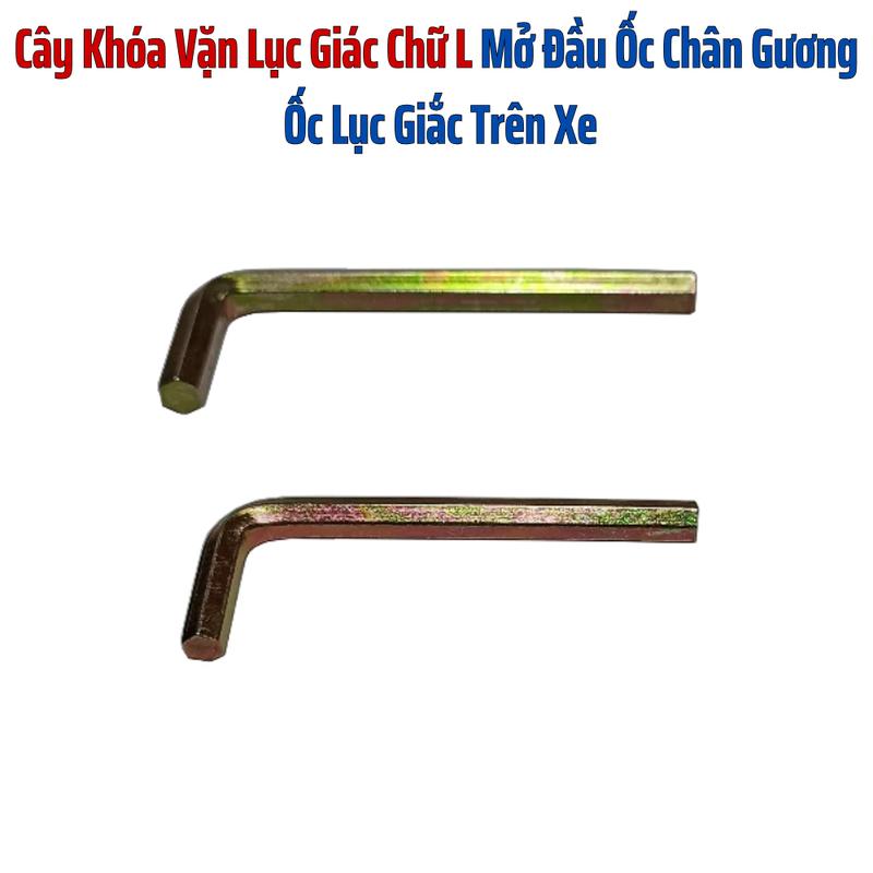 Cây Khóa Vặn Lục Giác Sắt Si 7 Màu Chữ L Mở Đầu Ốc Chân Gương , Ốc Lục Giắc Trên Xe máy