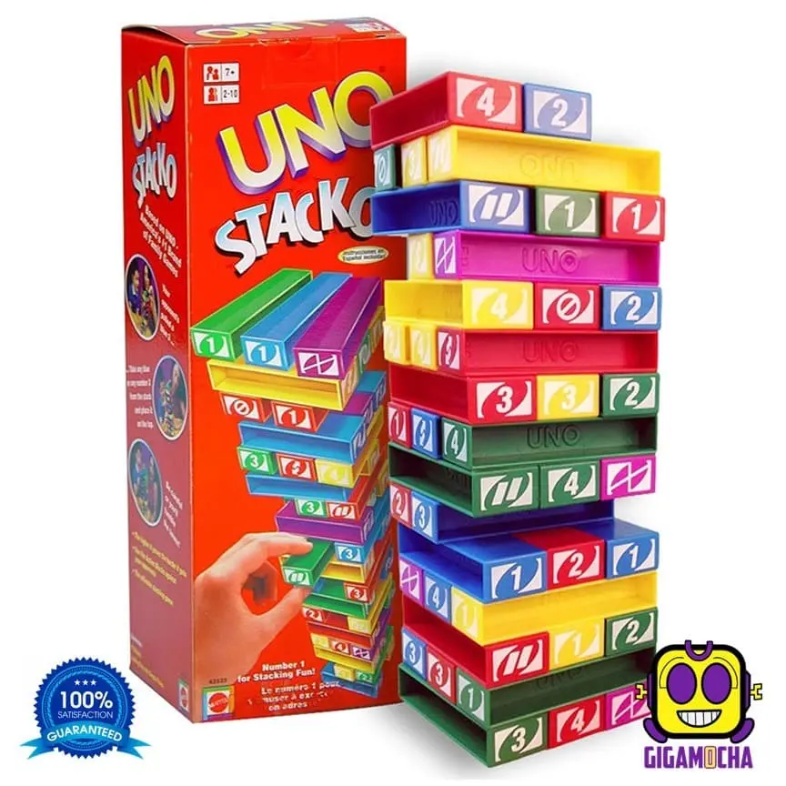 UNO Stacko - Permainan Susun Balok Teman / Keluarga
