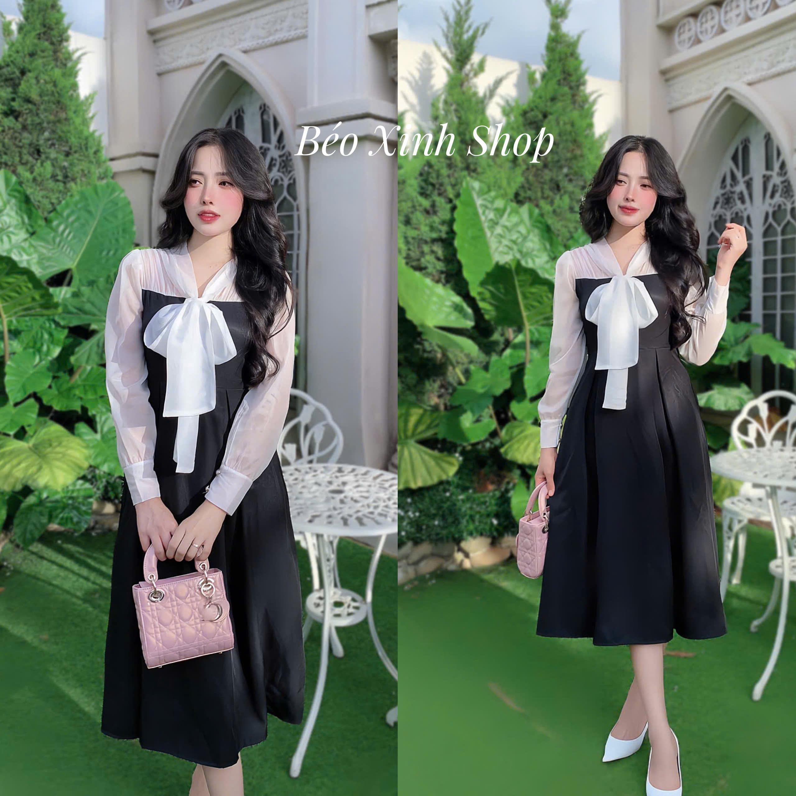 Váy Thời Trang Nữ Phối Voan Vải Cotton Lạnh Cao Cấp Thanh lịch 40 - 95Kg - A.1418