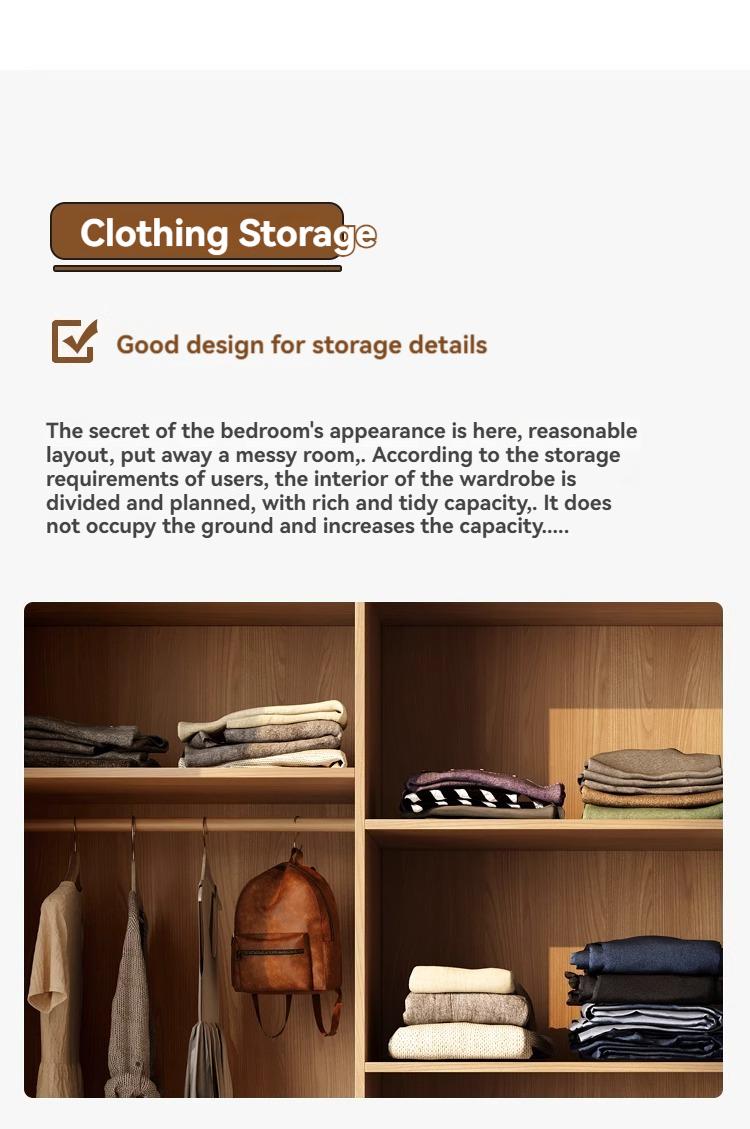 Product Introduction of [showroom] Modern simple retro a door to the top of the wardrobe home bedroom small flat door storage locker large wardrobe 43