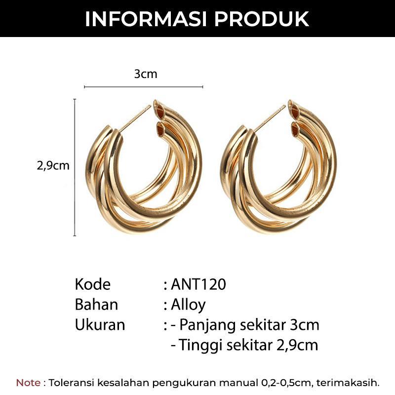 Product Introduction of Anting Wanita Korea Giwang Aksesoris Perhiasan Imitasi Earrings Gaya Vintage Bohemian 23