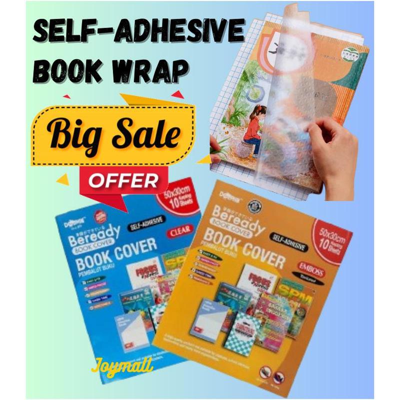 【Joymall】Self Adhesive Book Cover Wrapping Exercise Book Wrapper ...