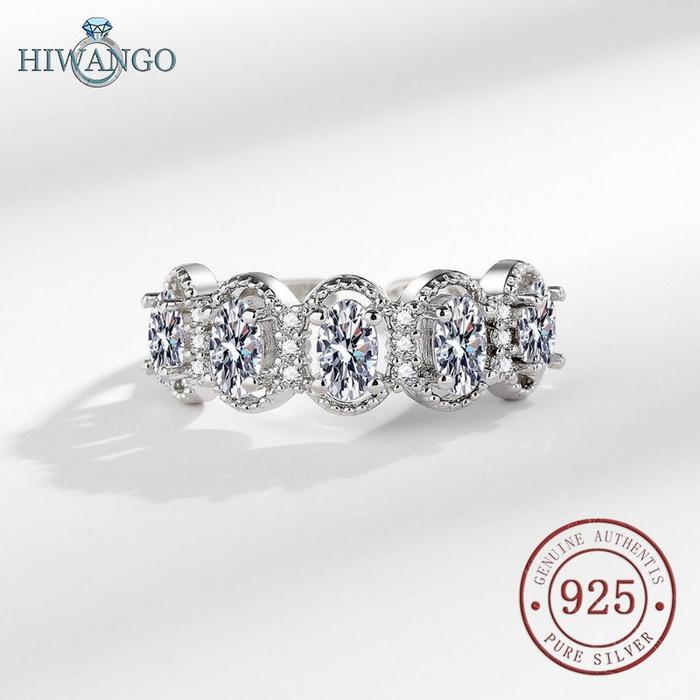 Gambar HIWANGO Cincin Zirkon Warna-warni Perak 925 Untuk Fashion Wanita - Putih dari HIWANGO Kab. Gresik 5 Tokopedia
