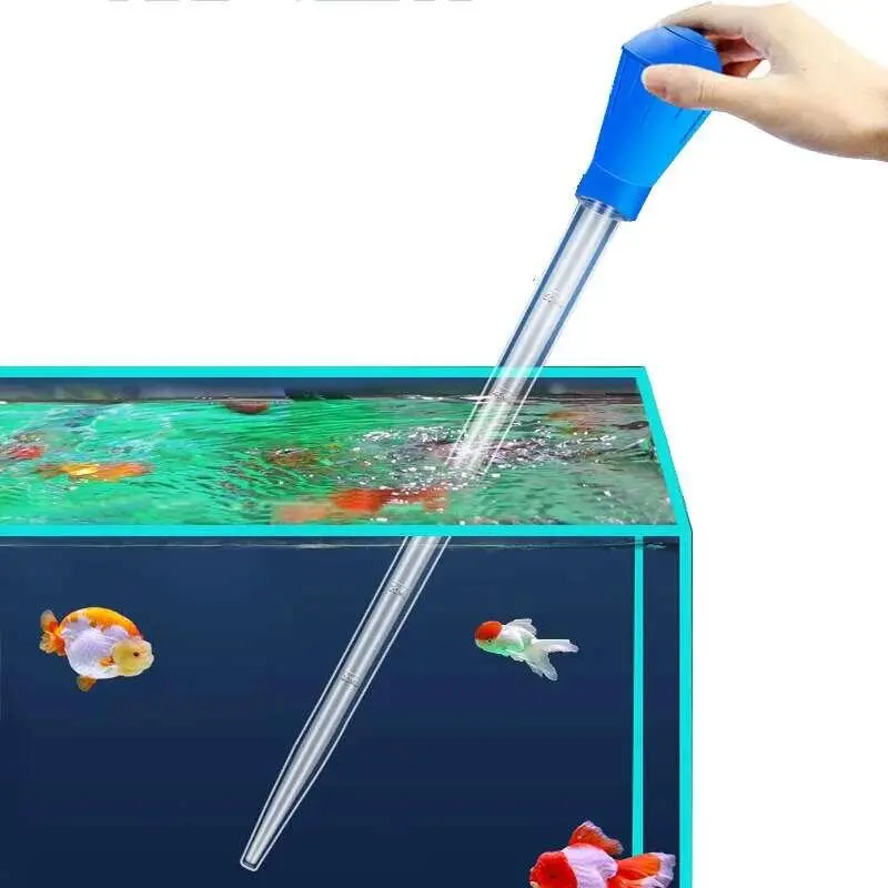 Lengthen Pipettes Aquarium siphon fish tank vacuum cleaner Simple cleaning tool for aquarium water changer 29cm 45cm 30ml 50ml tank  extractor