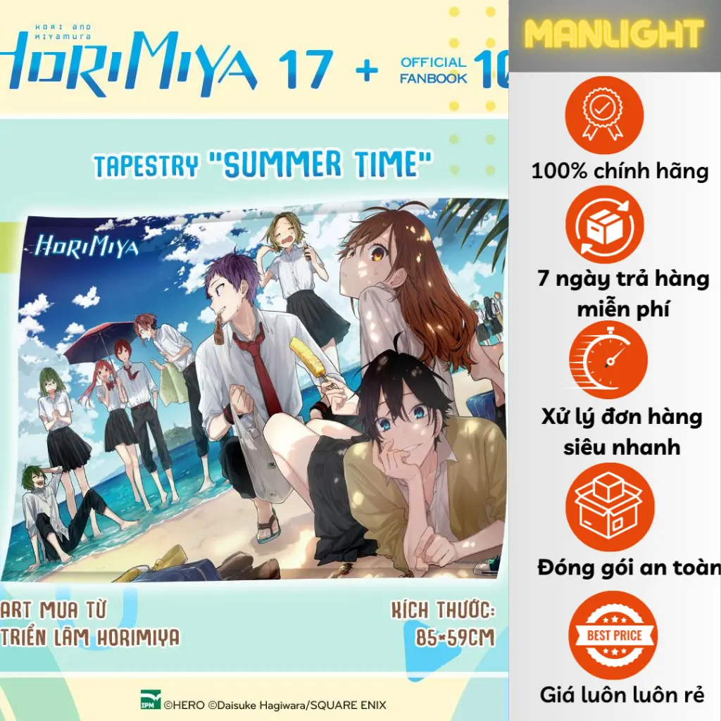 Poster - Boxset Horimiya 10.5 và 17 Bản Sưu Tầm Kèm Tapestry A1 [MANLIGHT & IPM]