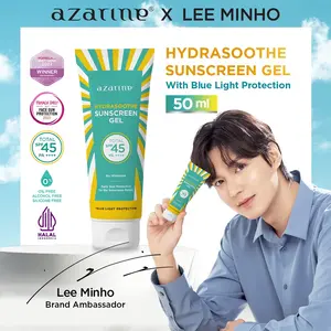 Azarine Hydrasoothe Sunscreen Gel SPF45 PA++++, Azarine Sunscreen  Calm My Acne & Cicamide Barrier  BPOM