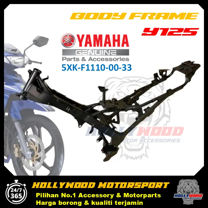 CHASSIS BADAN 125ZR Y125Z RANGKA BADAN COMP 5XK-F1110-00-33 JAMIN 100% ...