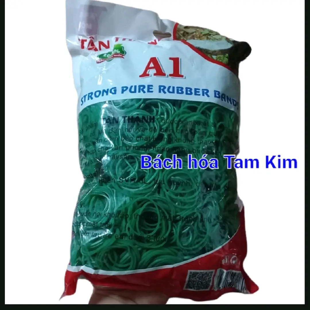 [Bịch 500g]Dây thun màu xanh xuất khẩu nhiều size tiểu trung đại dùng cột hàng cột tiền siêu dẻo dai siêu tiện lợi chất liệu đẹp