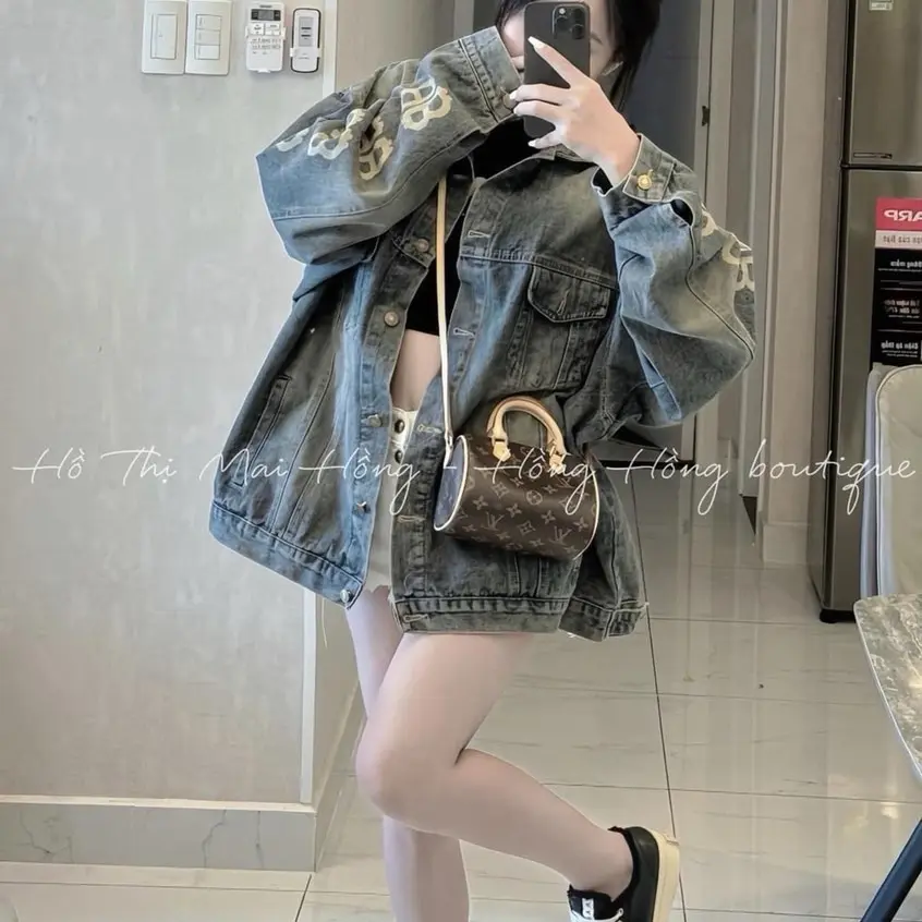 Áo khoác jean nam nữ bb QCCC