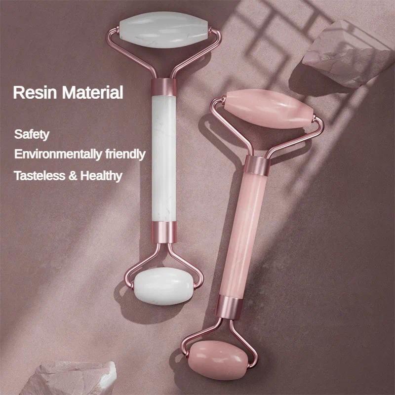 Con Lăn Massage Mặt, Bộ 2 Cái, Bảng Guasha, Dụng Cụ Cạo Resin, Dụng Cụ Xóa Nếp Nhăn, Con Lăn Mát Xa, Để Nâng Cơ Mặt, Dụng Cụ Chăm Sóc Da Bó Sát Cơ Thể 2