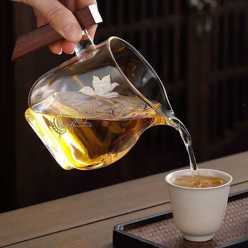 Tống Chuyên Trà Bằng Thủy Tinh Chịu Nhiệt Cao Cấp, tống dùng được mọi loại bếp .