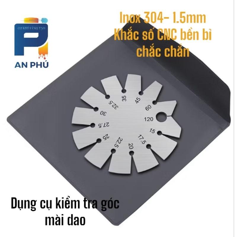 [ Free ship] Dụng cụ kiểm tra góc mài dao- Dưỡng đo góc An Phú vn thước đo góc 4