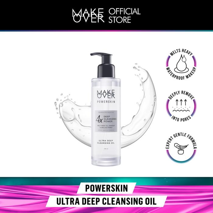 Gambar Make Over Powerskin Ultra Deep Cleansing Oil 190 ml dari Make Over Cosmetics Kota Pekanbaru Tokopedia