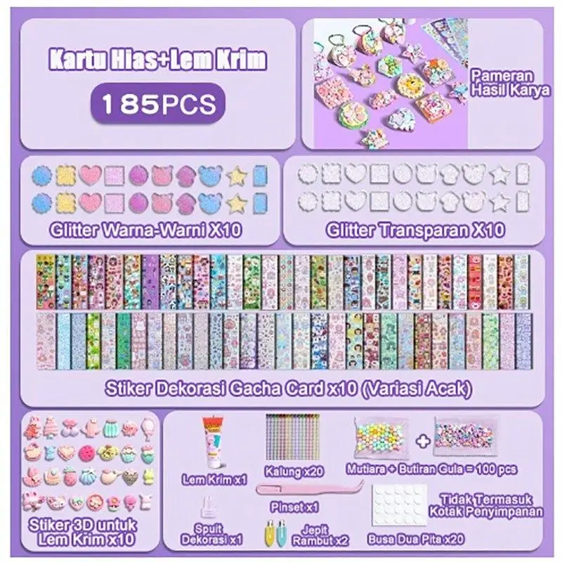185Pcs-Purple