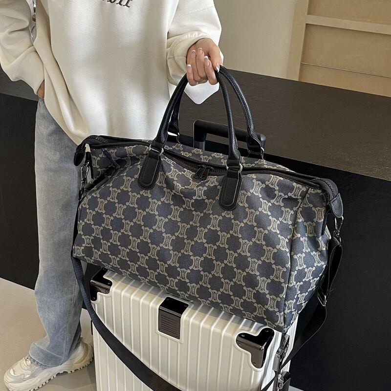 Product Introduction of Large capacity new men's and business travel storage luggage bag, women's yoga fitness handbag, single shoulder luggage  bag ash  trevino  duffle  bag beg  lc  travel duffle  bag riize  travel  bag Extra Large Waterproof Moving Bag travel  bags 26