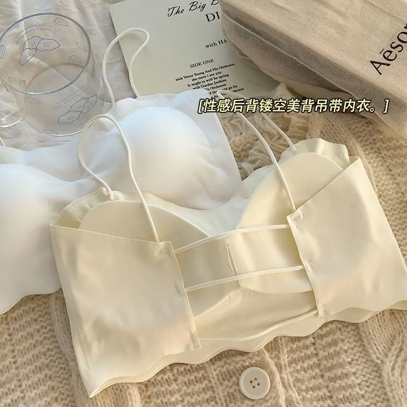 Đồ Lót Không Dây Hở Lưng, Dành Cho Phụ Nữ, Cúp Ngực Nhỏ Đẩy Lên Và Giữ Ngực Lớn, Áo Ống, Chống Chảy Xệ, Có Gọng, Hàng Mới Về, 2024