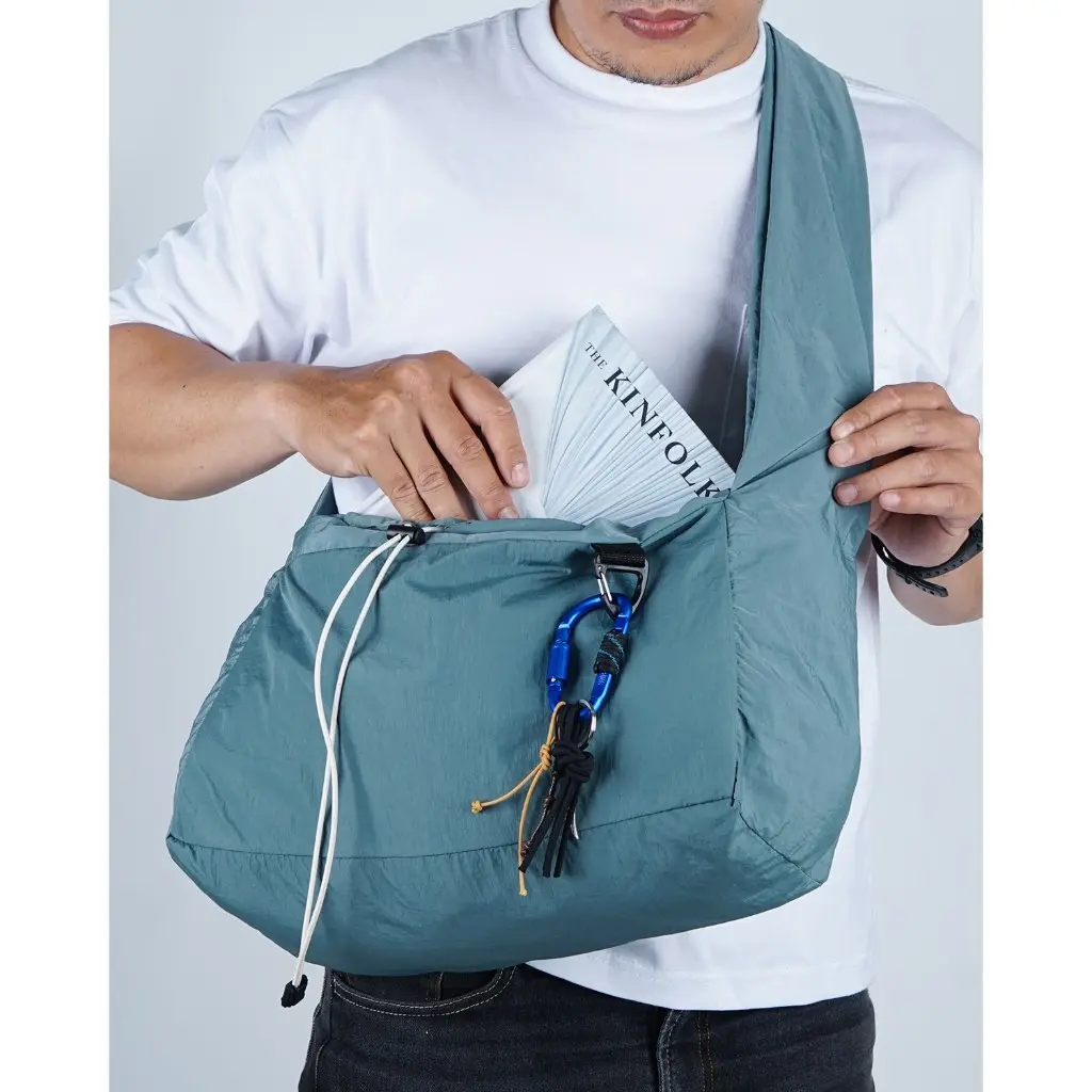 Tas Selempang Nylon Crinckle Slingbag untuk Pria dan Wanita - Serut