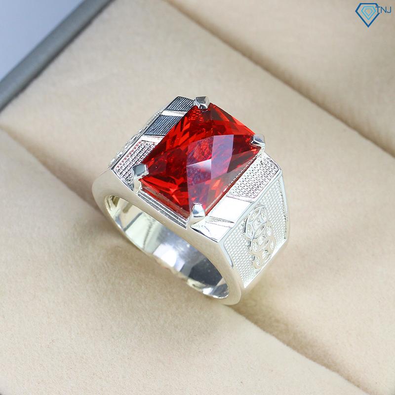 Nhẫn bạc nam kim tiền tài lộc đính đá phong thuỷ NNA0179 - Trang Sức TNJ