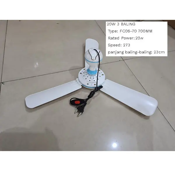 Kipas Angin Gantung Niga 20 Watt 3 Baling helifan