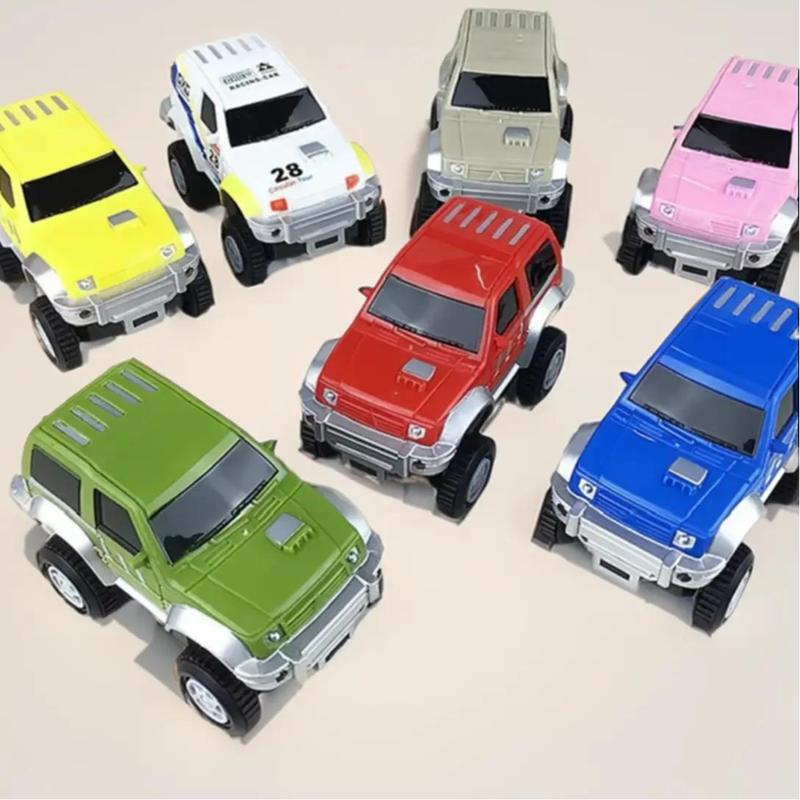 Xe Ô tô Chạy Đường Ray Cho Mô Hình Đường Ray Khủng Long toy Đồ Chơi