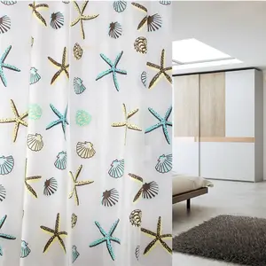 Tirai Kamar Mandi 180 x 180cm Bahan Tebal / Shower Curtain