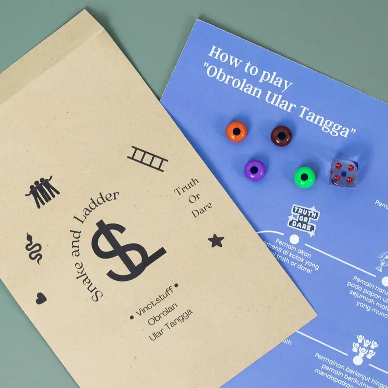 Paket Bundling EDISI TEMAN Kartu Obrolan Hati & Obrolan Ular Tangga Game Permainan - Card Games 6