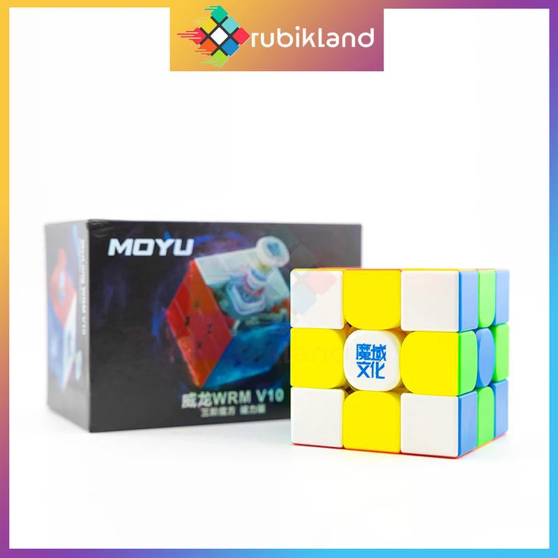 V10 Rubik MoYu WeiLong WRM V10 3x3 Rubic WeiLong WR M Cao Cấp Có Nam Châm Magnetic Maglev Ballcore UV Đồ Chơi Trí Tuệ