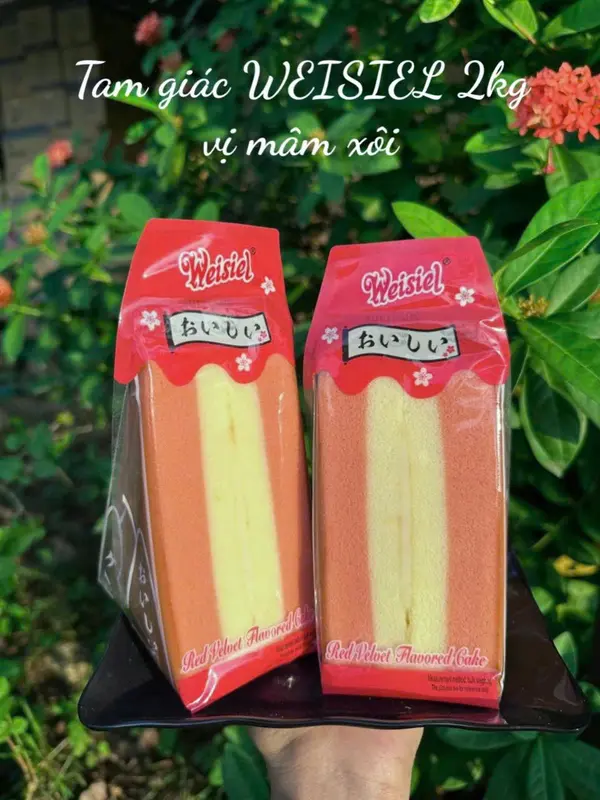 Bánh Tam giác mix 5 vị (sô cô la, mat cha, mam xôi, khoai môn, phô mai) SIÊU NGON 3