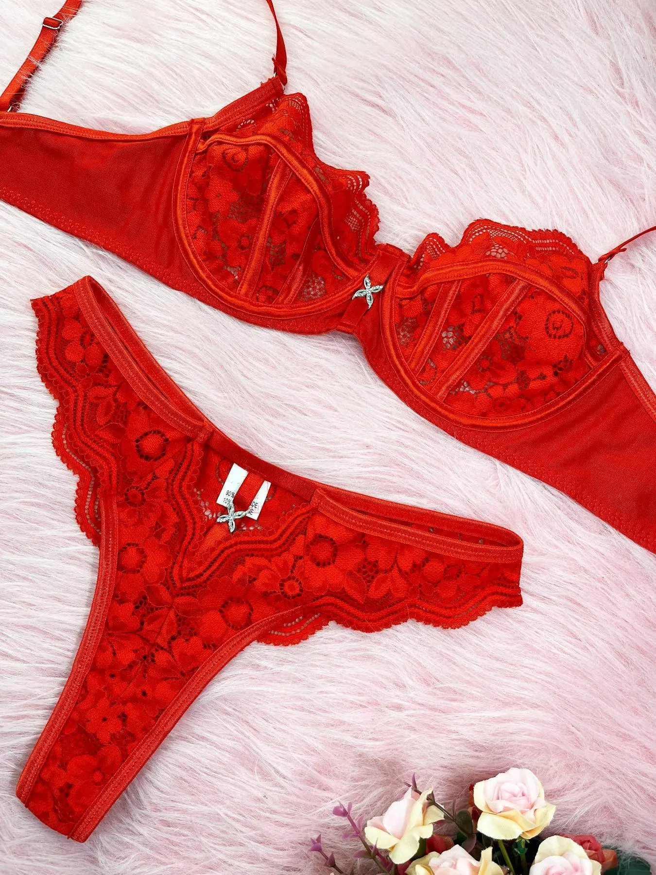 Women's Plain Cut Out Underwire Bra & Panty Two-piece Set, Casual Comfy Breathable Lingerie Set for Daily Wear, Underwear Set for Women